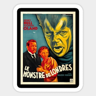 The Werewolf of London (1935) Horror Movie - French Movie Poster Sticker